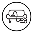 Furniture dry cleaning icon