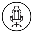 Gaming armchair icon