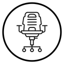 Gaming armchair icon