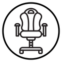 Gaming armchair icon