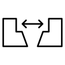 Gap Black Outline icon