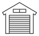 Garage Black Outline icon