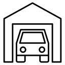 Garage car icon