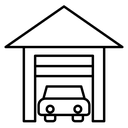 Garage car icon