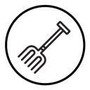 Garden fork icon