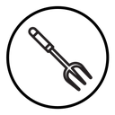 Garden fork icon