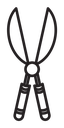 Garden Scissor Black Outline icon