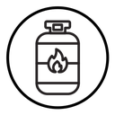 Gas cylinder icon