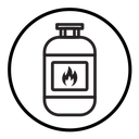 Gas cylinder icon