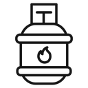Gas cylinder icon