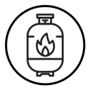 Gas cylinders icon