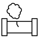Gas Leak Pipeline Crack icon