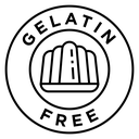 Gelatin Free Black Outline icon