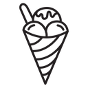 Gelato ice cream icon