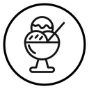 Gelato ice-cream icon