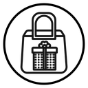 Gift bag icon