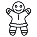Gingerbread man 3 icon
