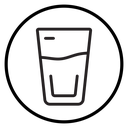 Glass of water icon