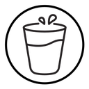Glass of water icon