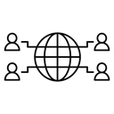 Global network icon