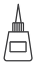 Glue bottle Black Outline icon