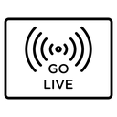 Go Live Broadcast Screen icon