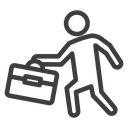 Going to work icon
