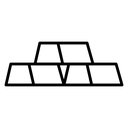 Gold Black Outline icon