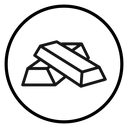 Gold bars (2) icon