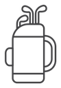 Golf bag icon