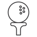 Golf ball icon