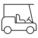 Golf cart icon