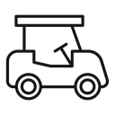 Golf cart icon