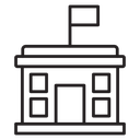 Government building icon