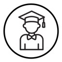 Graduated student icon