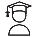 Graduated student icon
