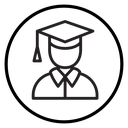 Graduated student icon