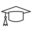 Graduation cap 3 icon