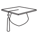 Graduation cap icon