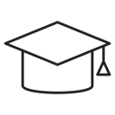 Graduation cap icon