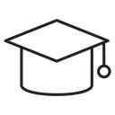 Graduation cap icon