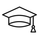 Graduation cap icon