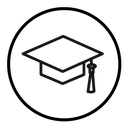 Graduation cap icon