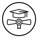 Graduation ceremony icon