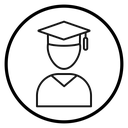 Graduation ceremony icon
