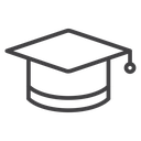 Graduation hat icon