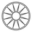 Grapefruit Black Outline icon