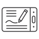 Graphic tablet icon