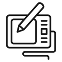Graphic tablet icon