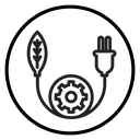 Green energy icon